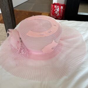Elegant Pink Women's Derby Hat